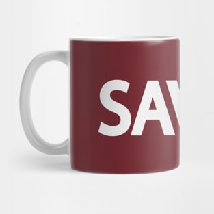 Saved being saved Mug